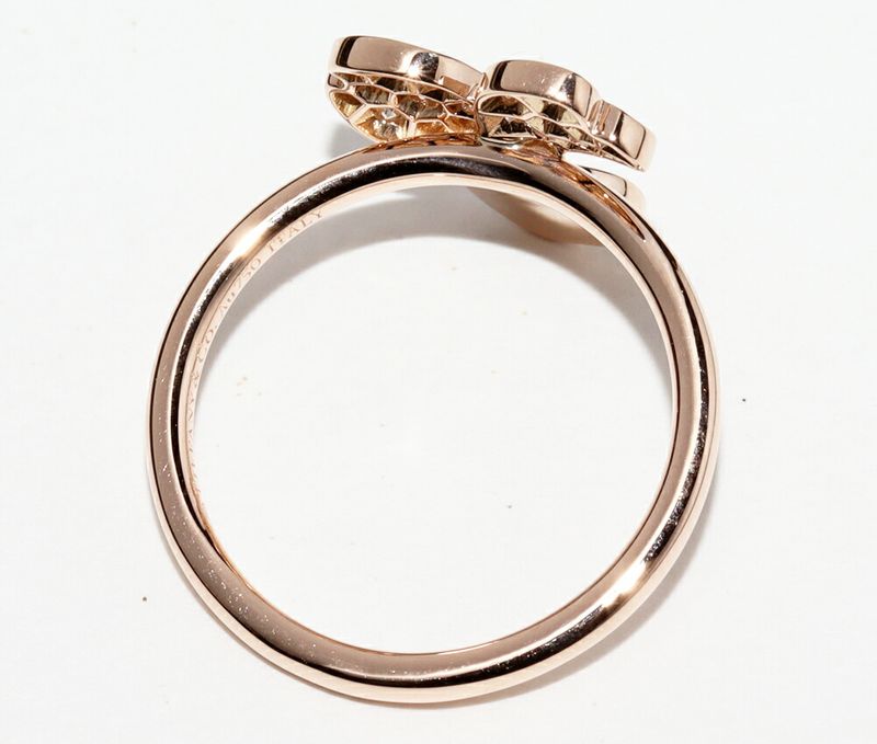 Tiffany & Co Ring 18K Pink Gold Diamond 19P Paper Flower Ring
