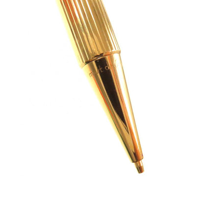  Cartier Must De Cartier Striped Logo Nock Mechanical Pencil Gold