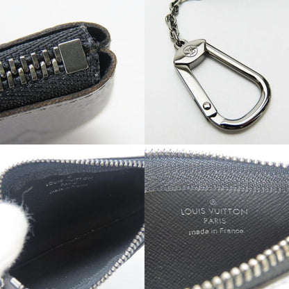 Louis Vuitton Coin Case Pochette Cles M80905 Monogram Eclipse Gray Black Silver