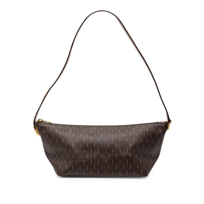 Saint Laurent Monogram Brown Leather