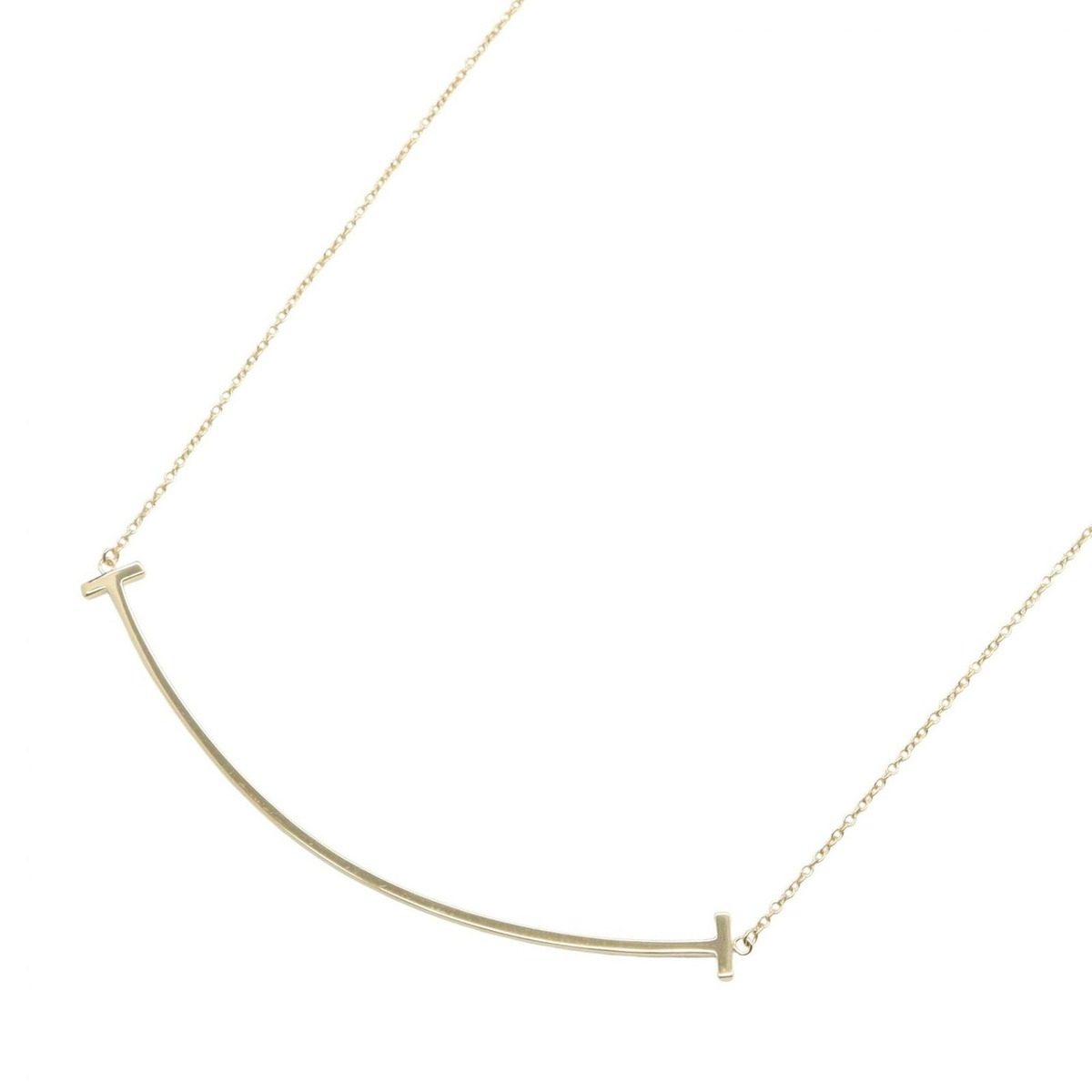 Tiffany & Co Necklace T Smile Large 40.5 45.5 cm 18k