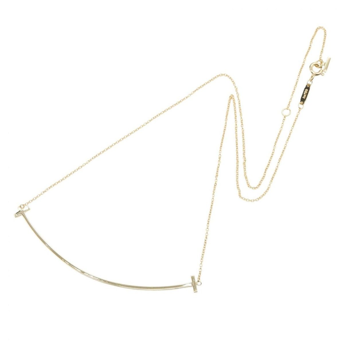 Tiffany & Co Necklace T Smile Large 40.5 45.5 cm 18k — view 2