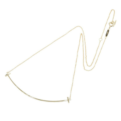 Tiffany & Co Necklace T Smile Large 40.5 45.5 cm 18k — view 2
