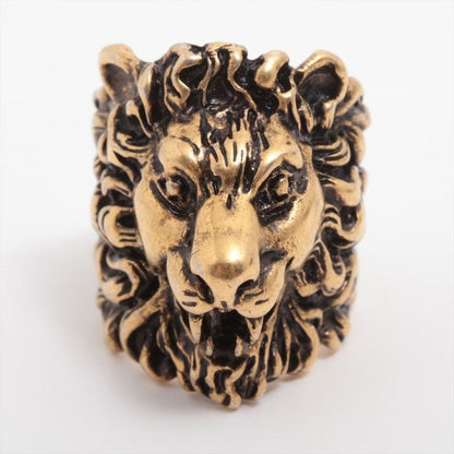 Gucci Michele Period Lion Head GP Ring 15