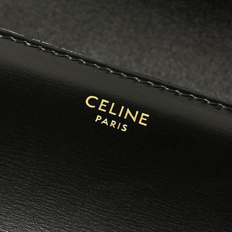 Celine Triomphe Medium Shoulder Bag 187363bf438no Black