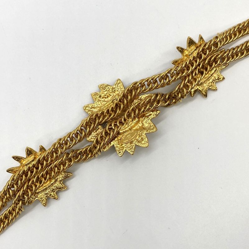 Chanel Lion Necklace Choker Vintage Gold Gilt