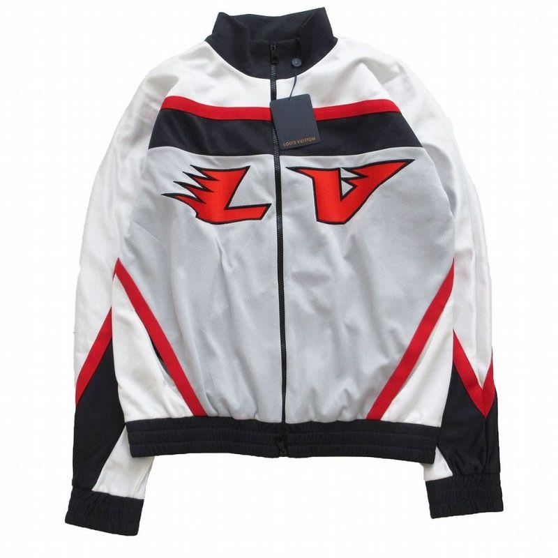 Louis Vuitton 22 AW Nylon Embellished Graphic Hockey Track Blouson Jacket