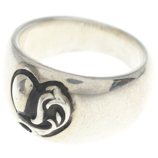 Chrome Hearts Heart in Band Silver Ring