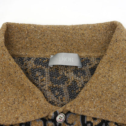 Dior Knit Short Sleeved Polo Shirt 283m830at355 S Brown