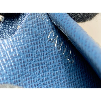 Louis Vuitton Taiga Zippy Wallet Vertical Round Zipper Long Wallet M30510 Navy