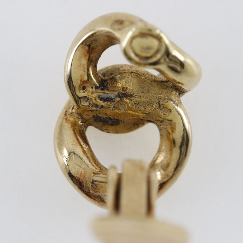 [dior] Christian Dior Vintage Gold Plated Ladies 5.2g Earring
