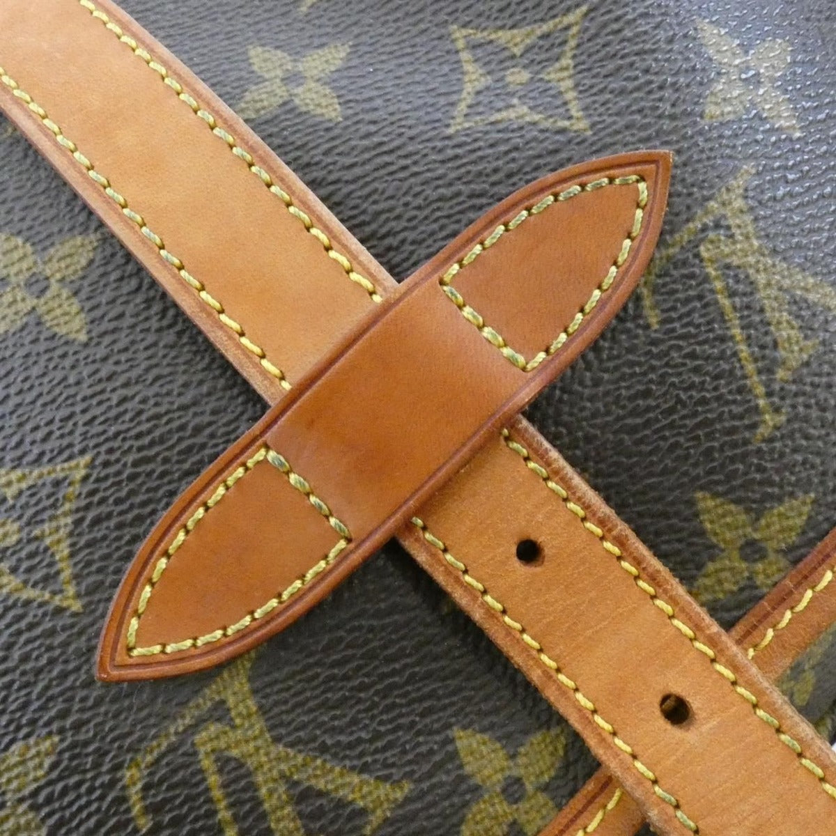 Louis Vuitton Monogram Saumur Shoulder Bag Brown Marron — view 5