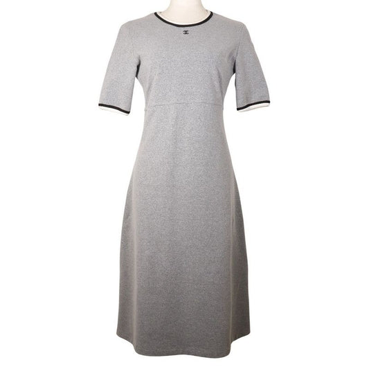 Chanel Coco Mark Nylon Polyurethane Polyamide Gray Dress