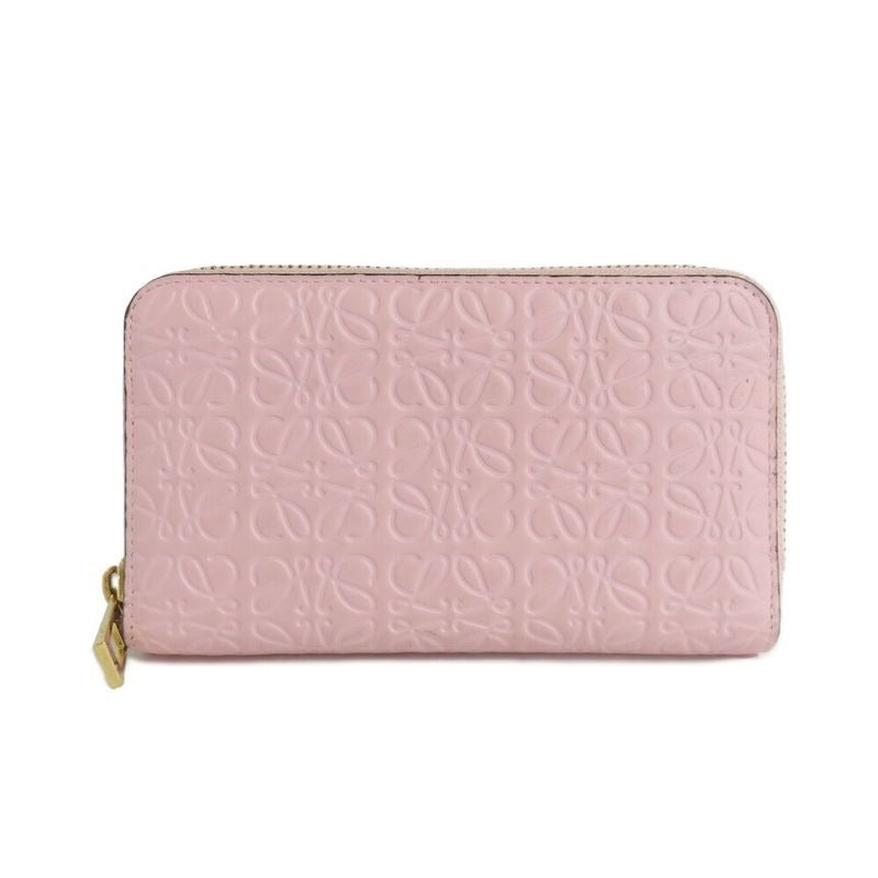 Loewe Medium Zip Around Wallet 107.55 P31 Anagram Pink Calfskin