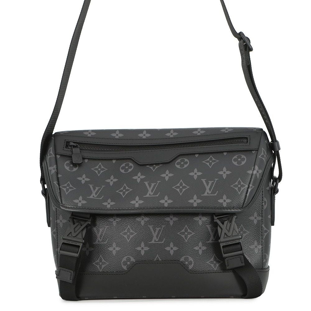 Louis Vuitton Shoulder Bag Monogram Eclipse Messenger Voyage PM Black