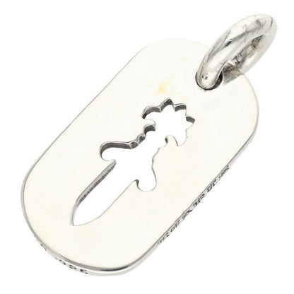 Chrome Hearts D Tag Sml CO Dag Cutout Dagger Dog Small Necklace Top