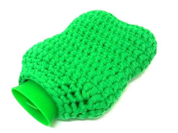 Bottega Veneta Intrecciato Knit And Rubber Hot Water Bottle In Green