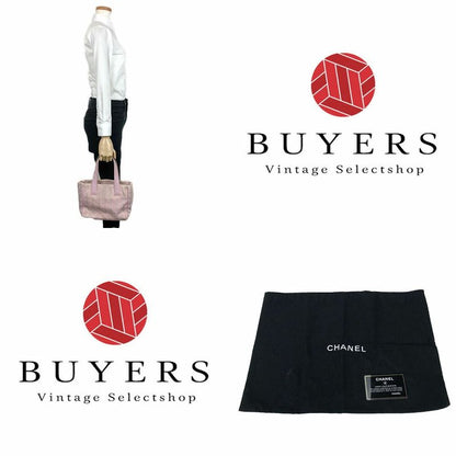 Chanel Mini Hand Bag Lightweight New Travel Line 8 Jacquard Nylon Leather Coco