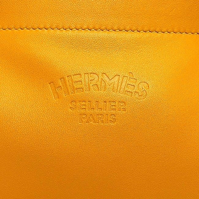 Hermes Shoulder Bag Aline Yellow Excellent Condition Leather Swift Preowned