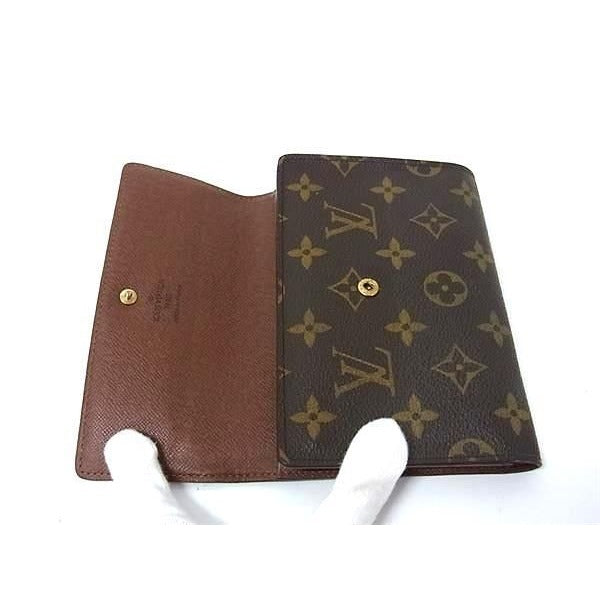 Louis Vuitton Trifold Wallet Monogram Porte-tresor Etui Papier Brown — view 4