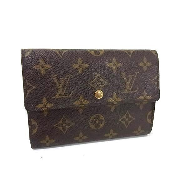 Louis Vuitton Trifold Wallet Monogram Porte-tresor Etui Papier Brown