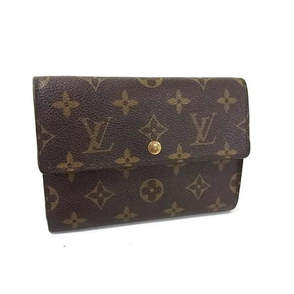 Louis Vuitton Trifold Wallet Monogram Porte-tresor Etui Papier Brown