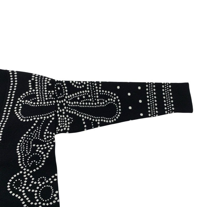 Hermes Top Cashmere Cotton Black White Brid De Gala Embroidery