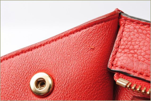 Celine Handbag Shoulder Bag Celine Trapeze 169543 RED 2-way With Strap