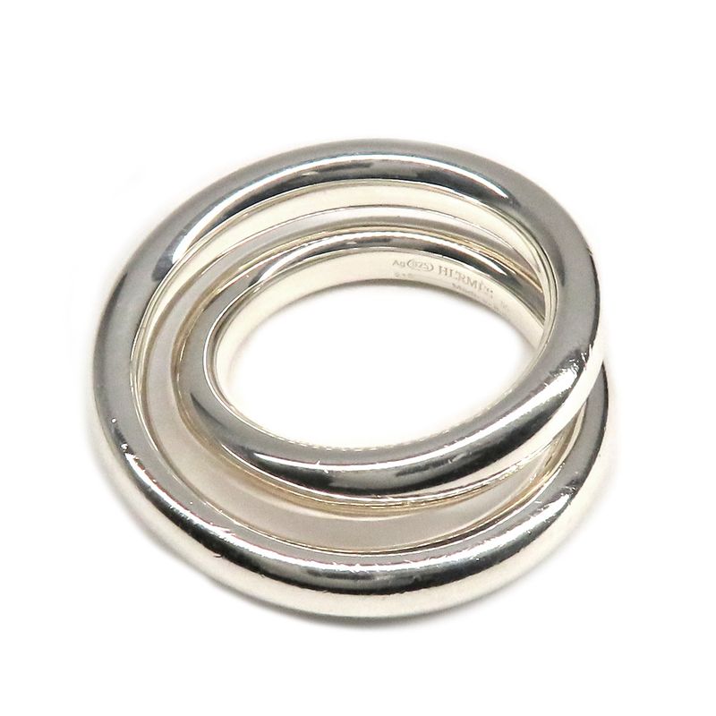 Hermes Ring Vertiju Ag925 SV Silver - Manufactured In 2021 #55 Unisex