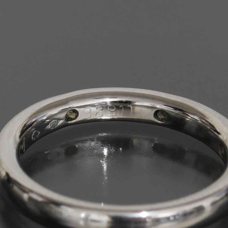 Van Cleef & Arpels 3 P Diamond Ring Wedding Pt950 Protected E1214