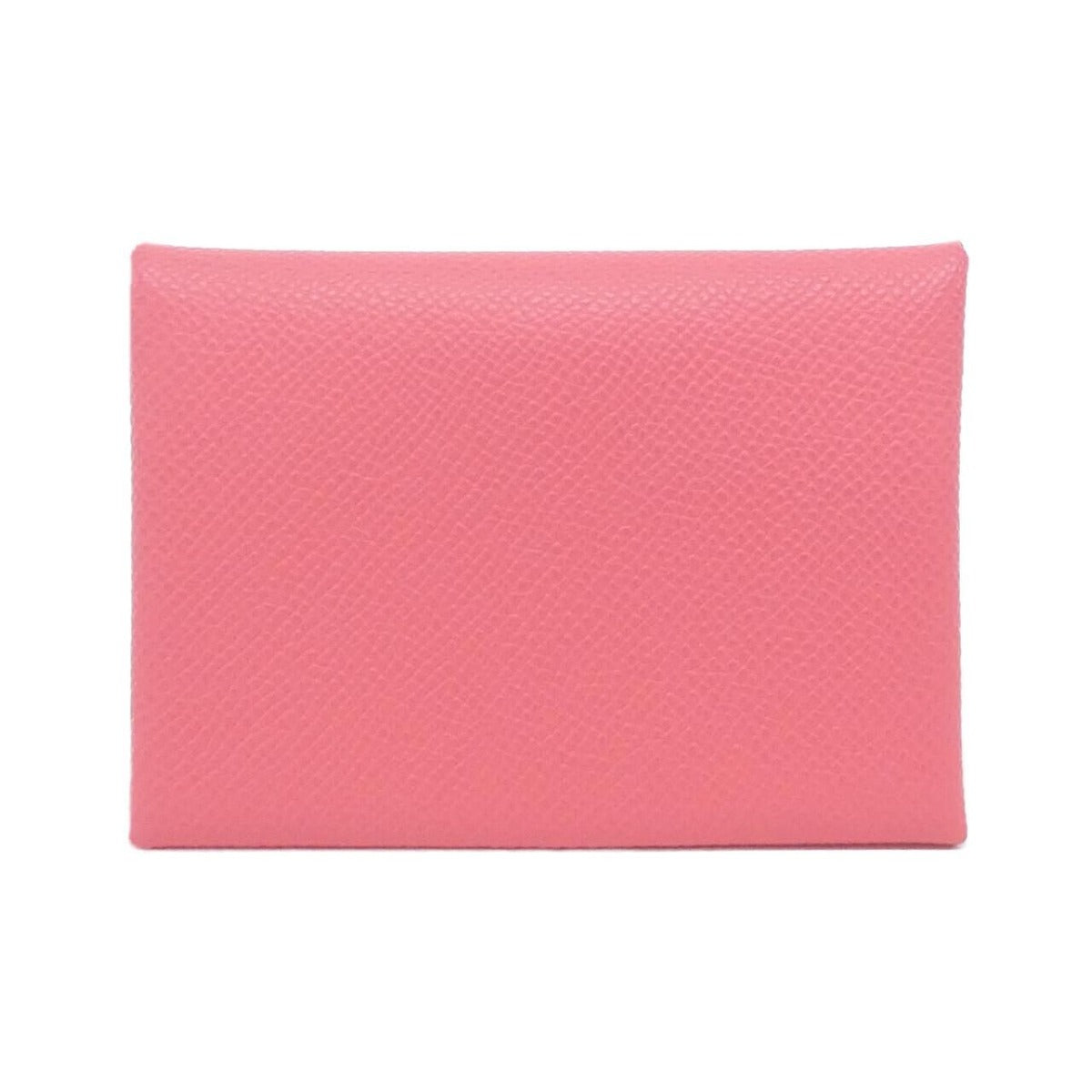 Hermes Calvi Duo Coin Case Rose Azalee