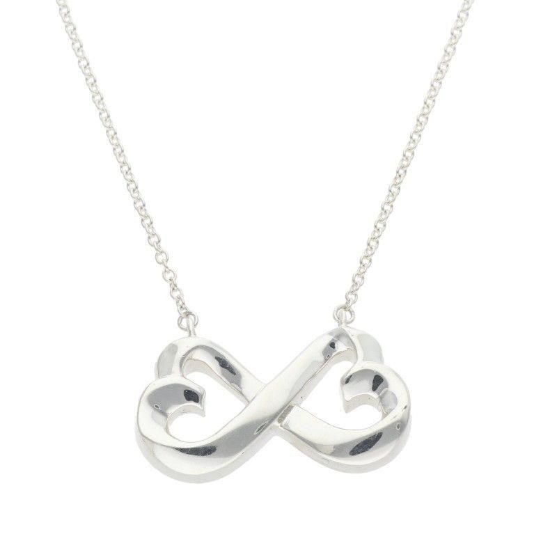Tiffany & Co Double Loving Silver Necklace