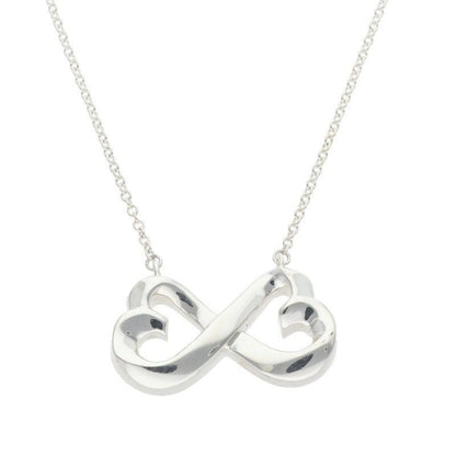 Tiffany & Co Double Loving Silver Necklace