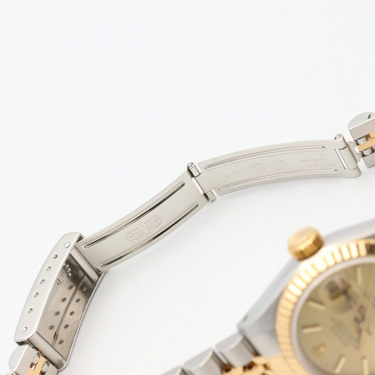 Rolex Datejust Number CH BA 18k Stainless Steel Watch — view 14