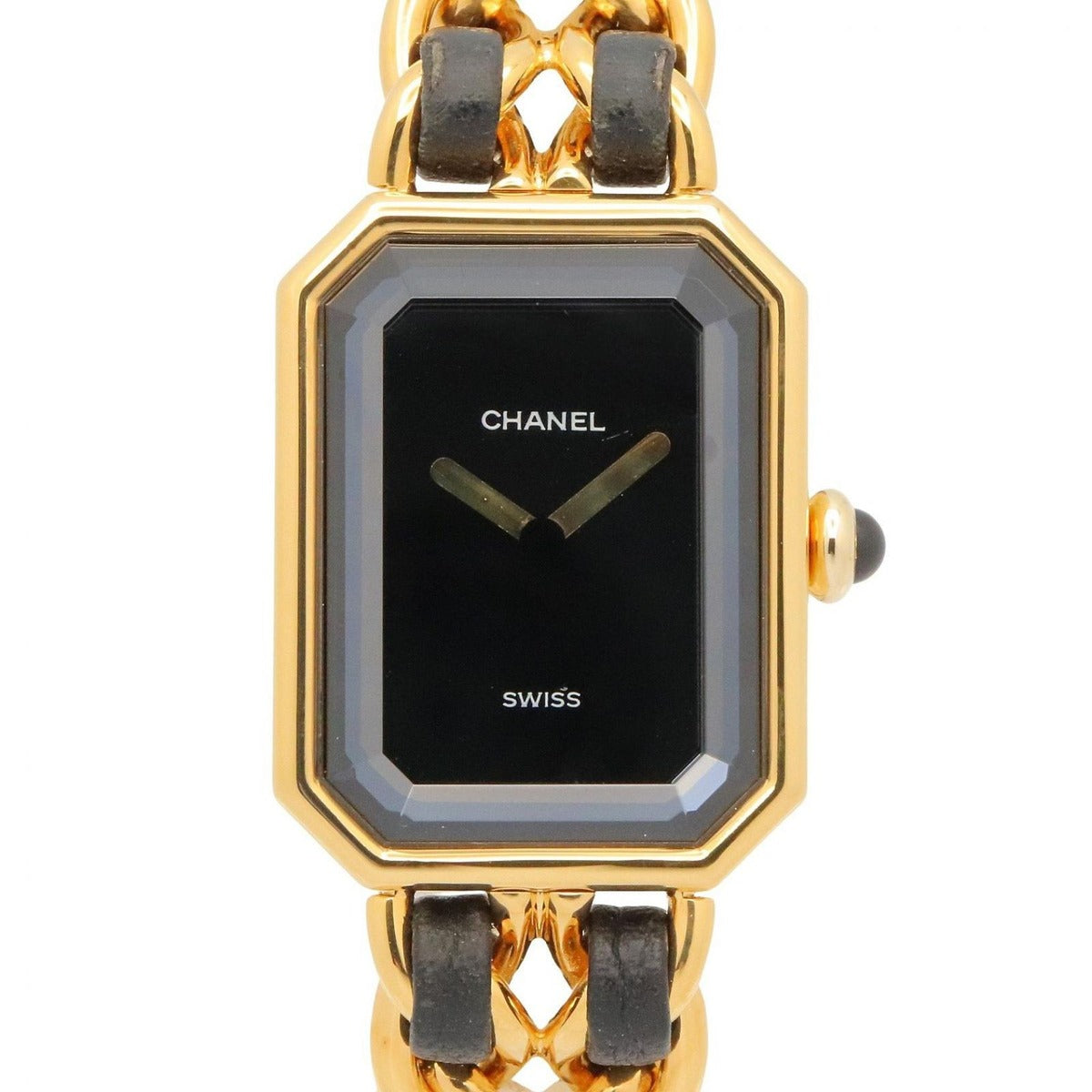 Chanel Watch Premiere M Black Leather