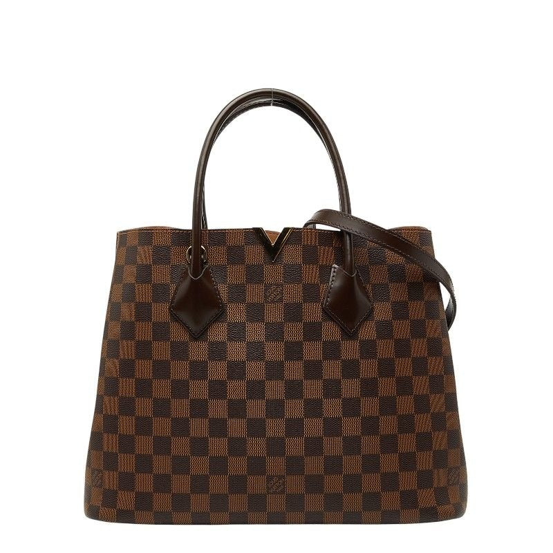 Louis Vuitton Damier Kensington Tote Shoulder Bag 2-Way Ebene Brown