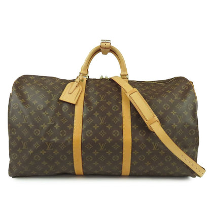 Louis Vuitton Keepall Bandouliere 60 Brown Monogram Canvas 2-Way Boston Bag