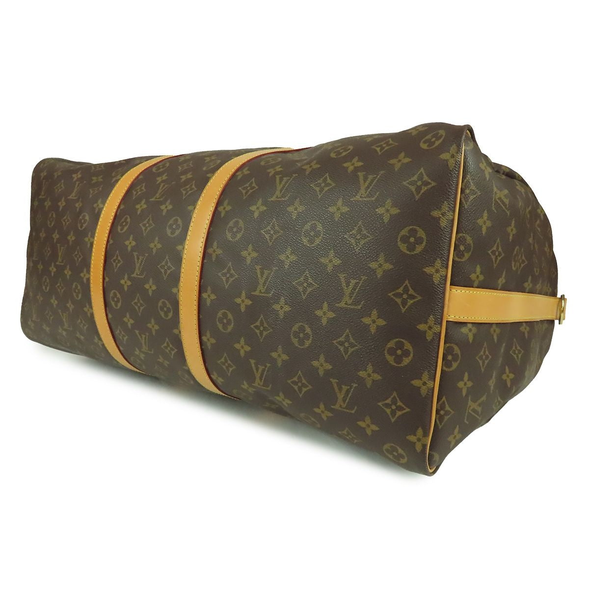 Louis Vuitton Keepall Bandouliere 60 Brown Monogram Canvas 2-Way Boston Bag — view 3