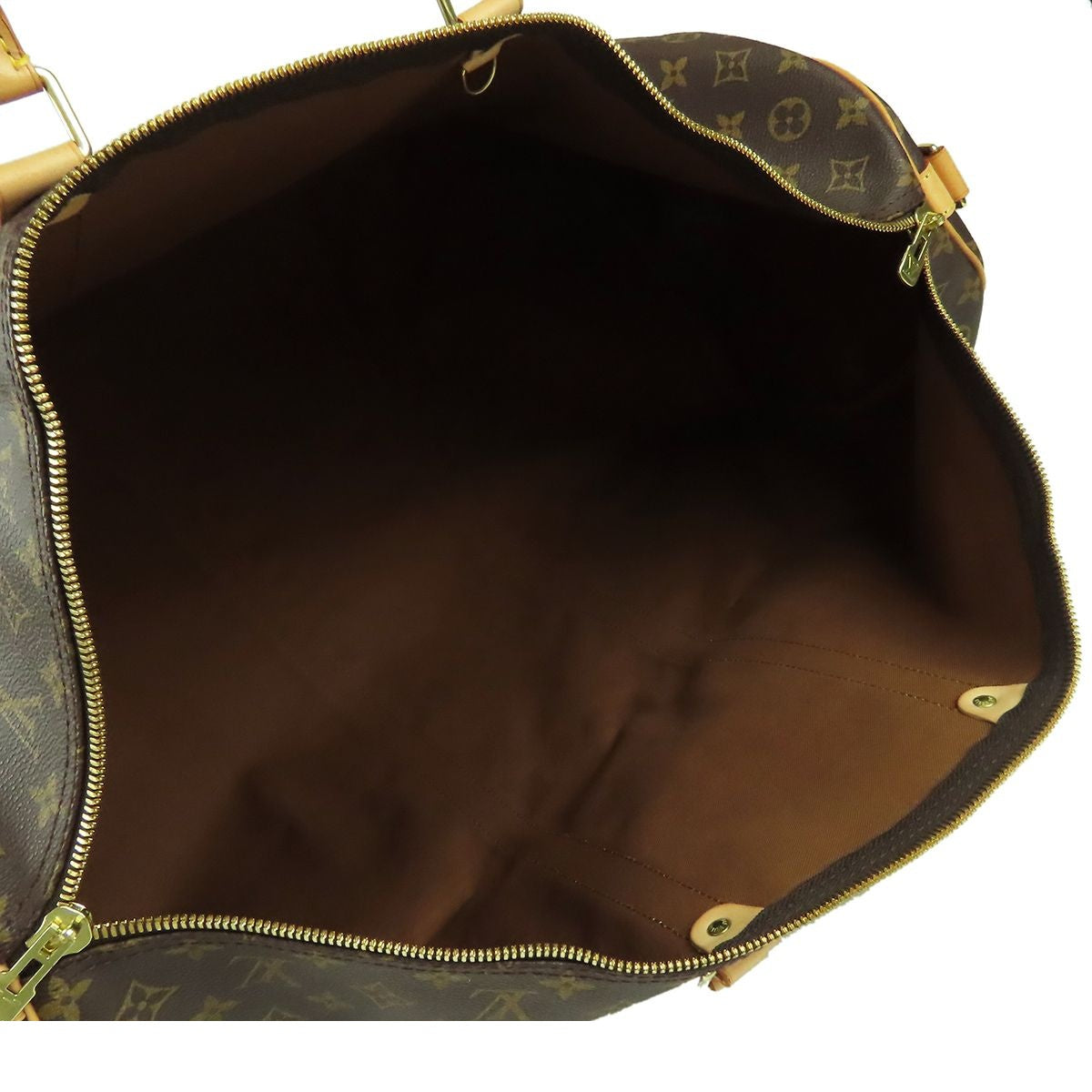Louis Vuitton Keepall Bandouliere 60 Brown Monogram Canvas 2-Way Boston Bag — view 4