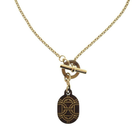 Hermes Chaine D'ancre Buffalo Horn Necklace 0027