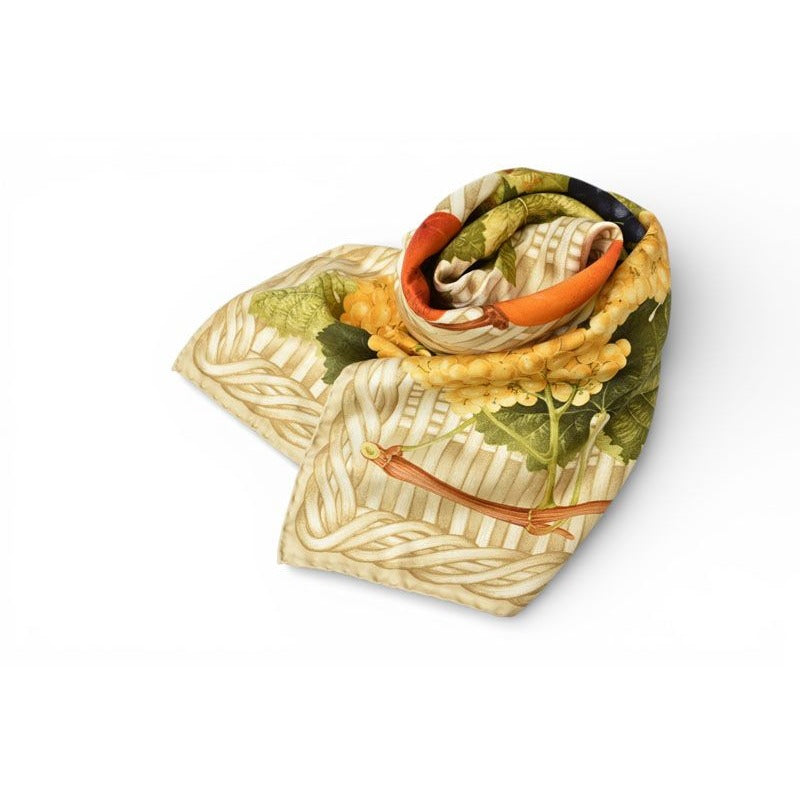 Gucci Scarf Vintage Large Fruit Pattern Beige Multi — view 2