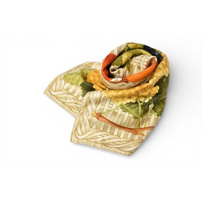 Gucci Scarf Vintage Large Fruit Pattern Beige Multi — view 2