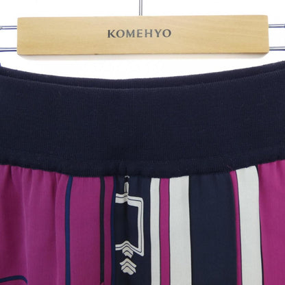 Hermes Skirt Silk Navy — view 5