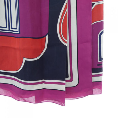 Hermes Skirt Silk Navy — view 6