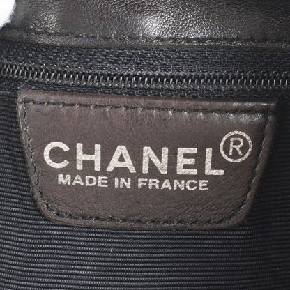 Chanel Chocobar Lambskin Leather Shoulder Bag Shoulder One Shoulder Tote Black