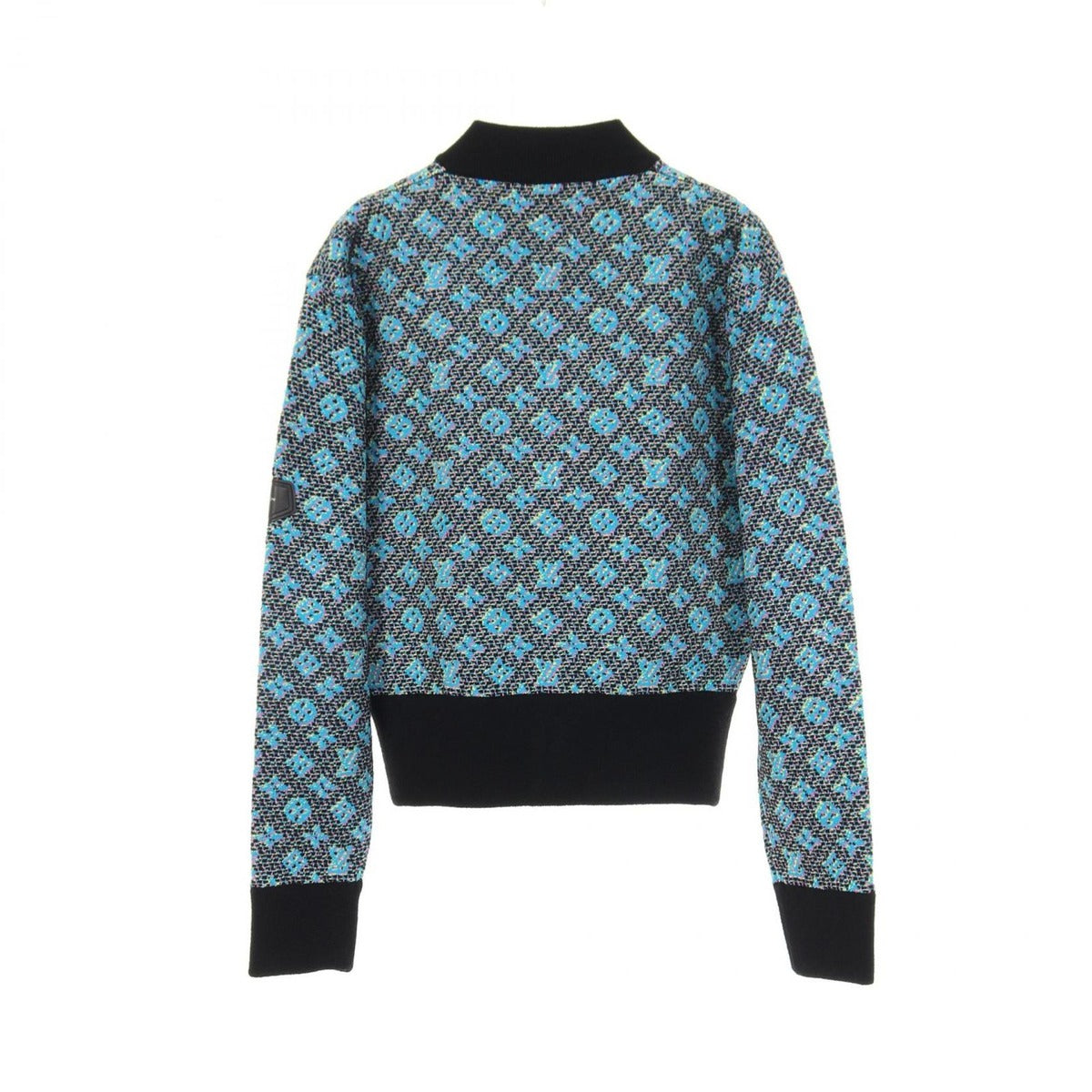 Louis Vuitton Monogram Zip Wool Nylon Jacket Black Blue. Multicolor — view 2