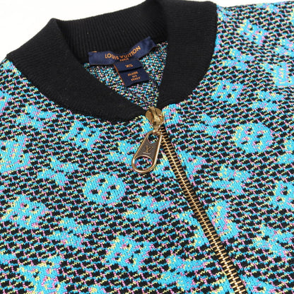Louis Vuitton Monogram Zip Wool Nylon Jacket Black Blue. Multicolor — view 6