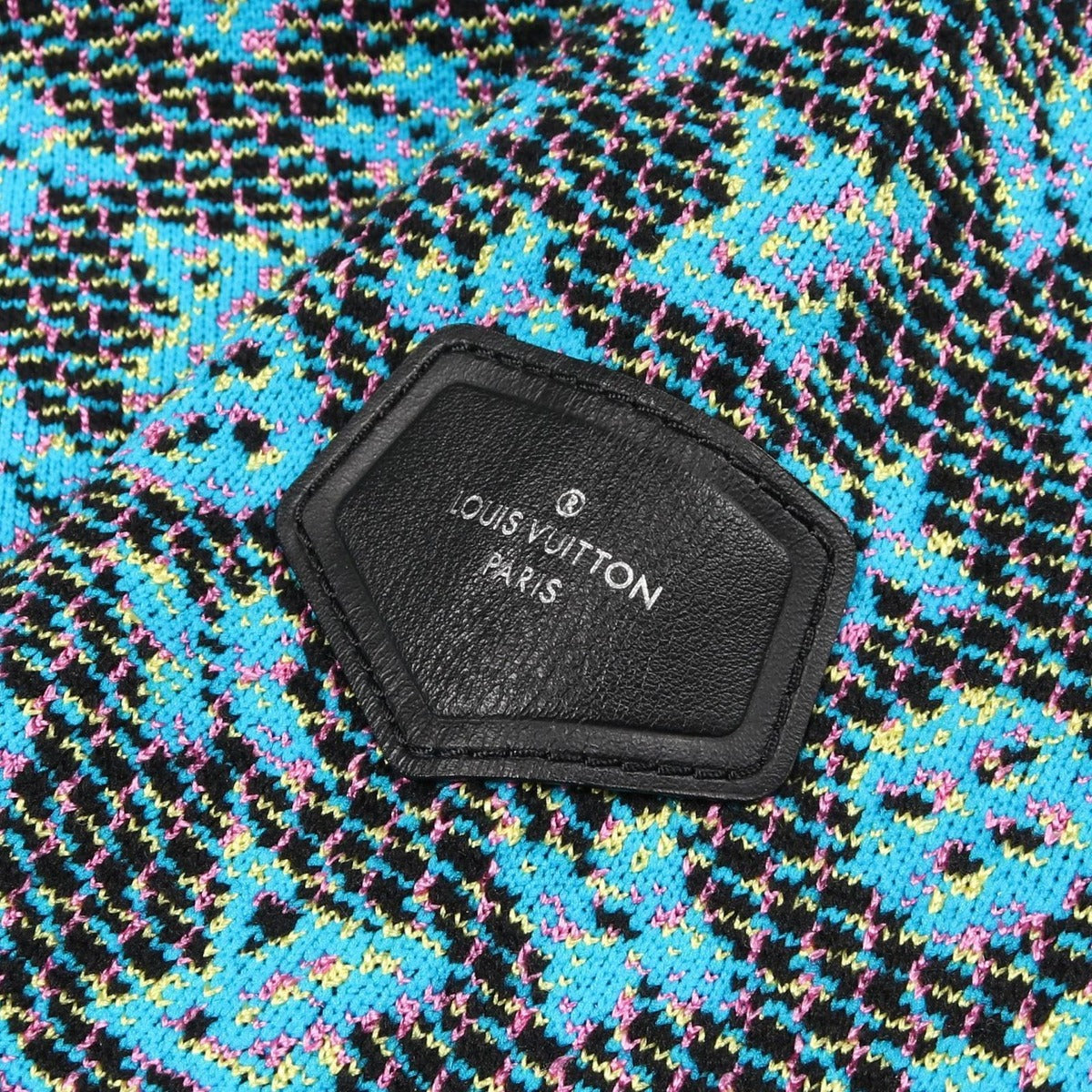 Louis Vuitton Monogram Zip Wool Nylon Jacket Black Blue. Multicolor — view 7