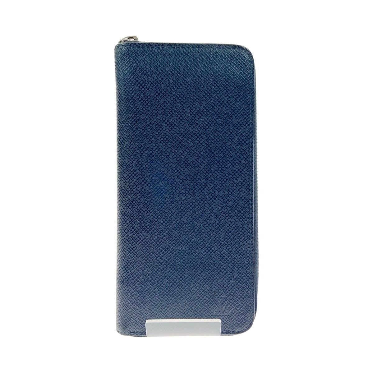 Louis Vuitton Taiga Zippy Wallet Vertical Round Zipper Long Navy