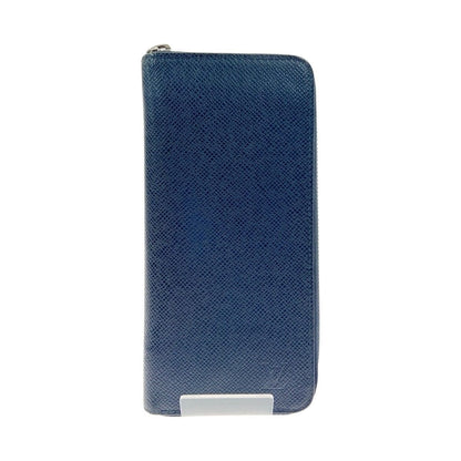 Louis Vuitton Taiga Zippy Wallet Vertical Round Zipper Long Navy